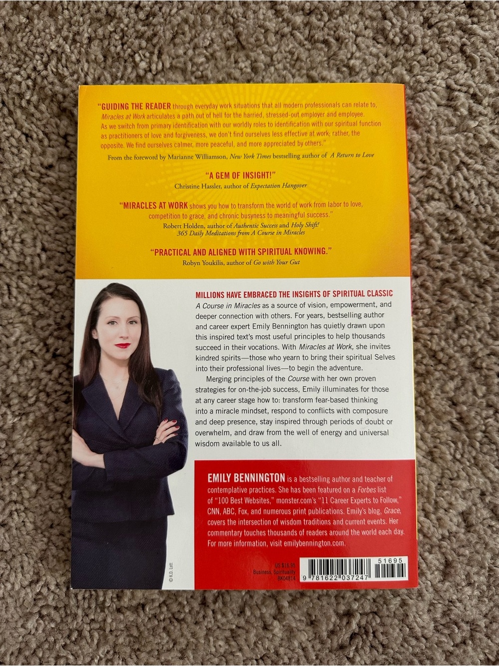 Miracles at Work by Emily Bennington | Like New | Spiritual & Career Growth - Picture 2 of 5